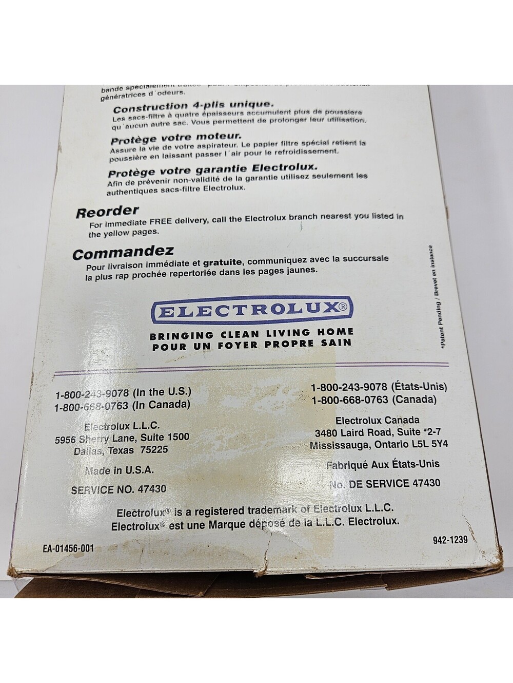Electrolux Vacuum Bags Style U Germ Grabber 23 Pack 4 Ply Genuine Vntg Open Box - Picture 5 of 5